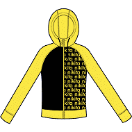 Half baked zipped hoodie