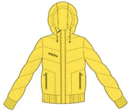 j6111/Twisted down jacket